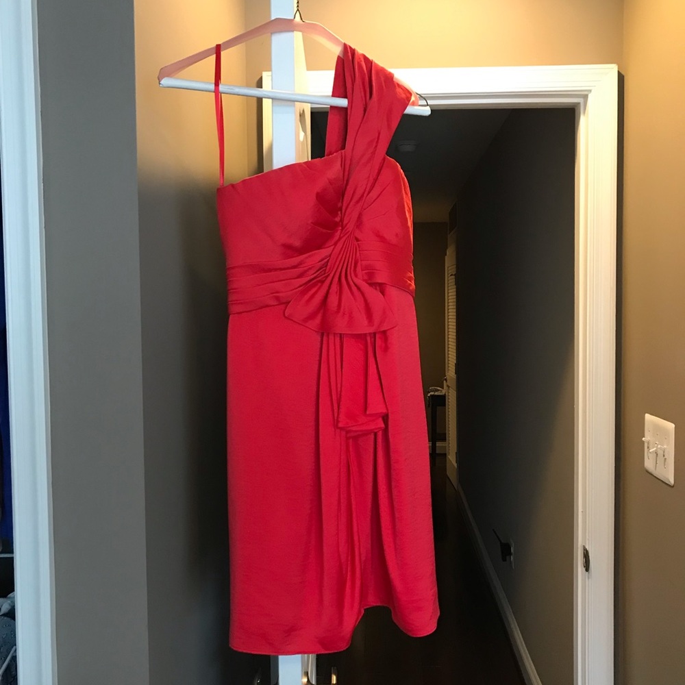 Size 0 BCBGMaxazria Red Dress, worn twice